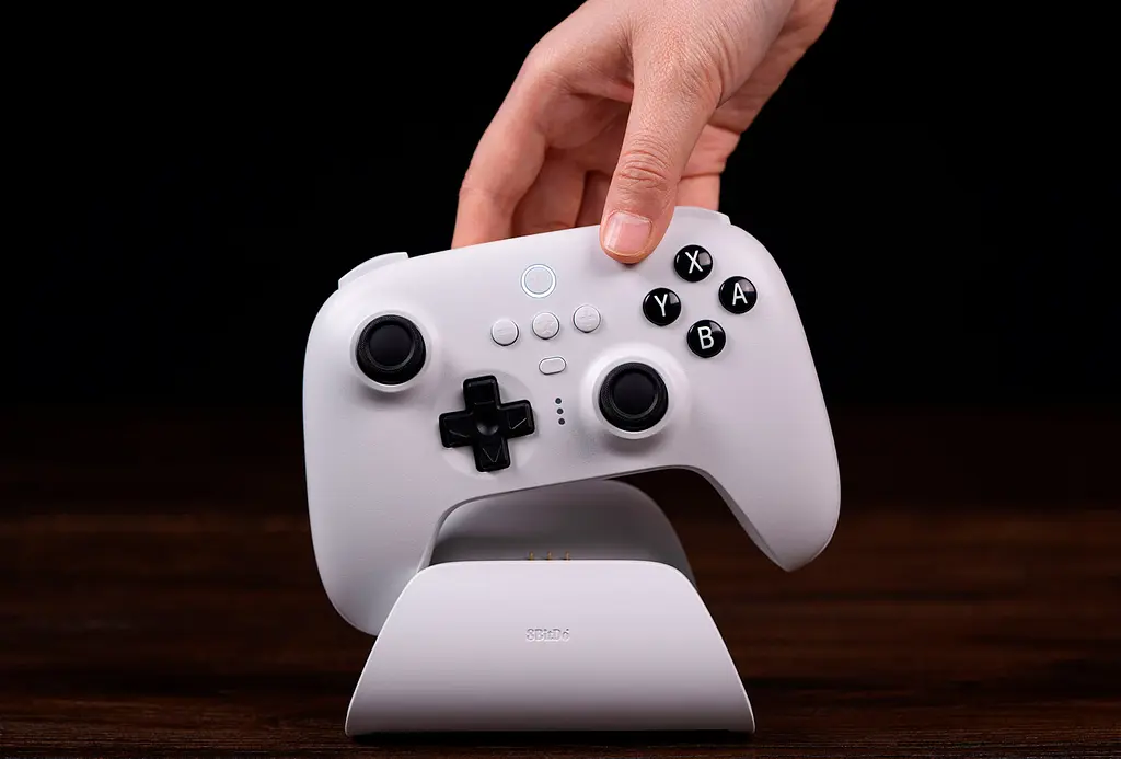 Геймпад 8BitDo Ultimate Bluetooth White Edition (80NA) [90222] - фото 12