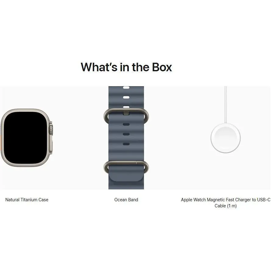 Смарт-годинник Apple Watch Ultra 3 49mm Natural Titanium Case with Anchor Blue Ocean Band (MEWH4) [145304] - фото 4