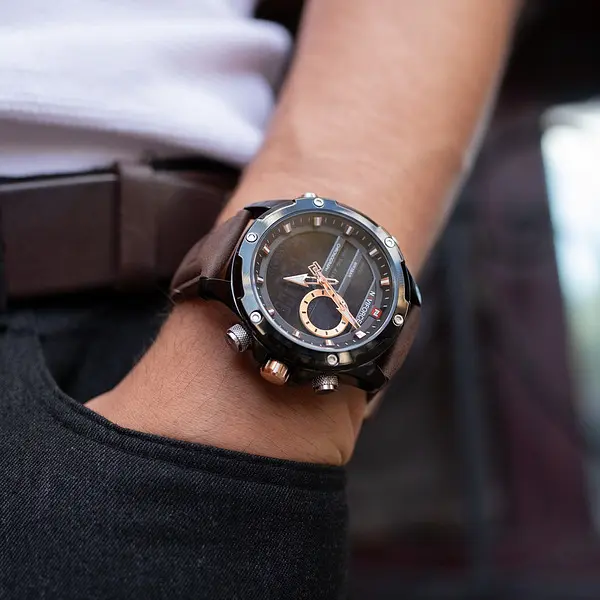 Наручний годинник чоловічий Naviforce Pride Чорний (2799) - фото 3