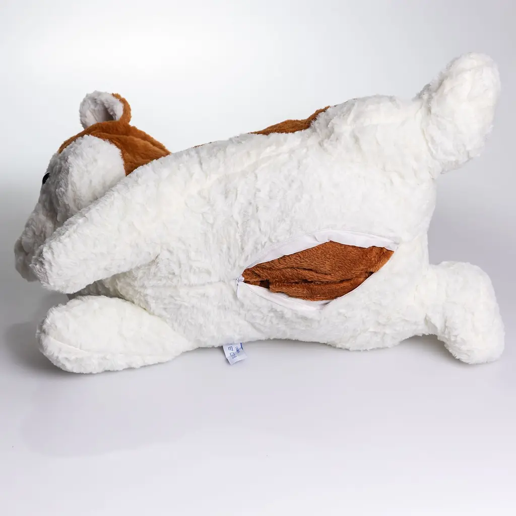 Іграшка-подушка Хаскі з пледом 100х180 см рудий ТМ COLORFUL HOME 7124BR - фото 3