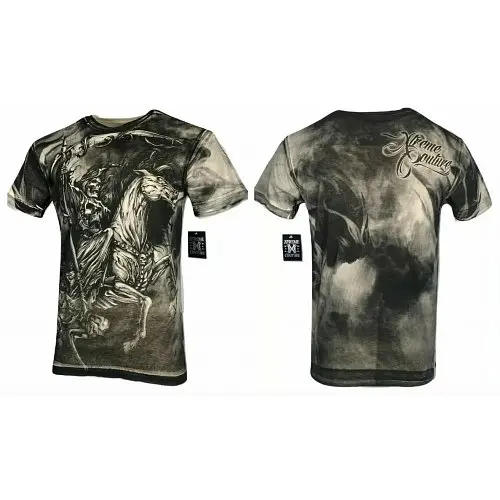 Футболка Xtreme Couture by Affliction Men T-Shirt Dark Horse Skull Tattoo Biker 3XL - фото 5