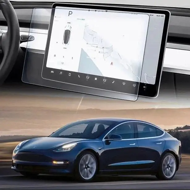Скло захисне для Дисплея Tesla Model 3 2017- антиблікове покриття 1 шт - фото 4