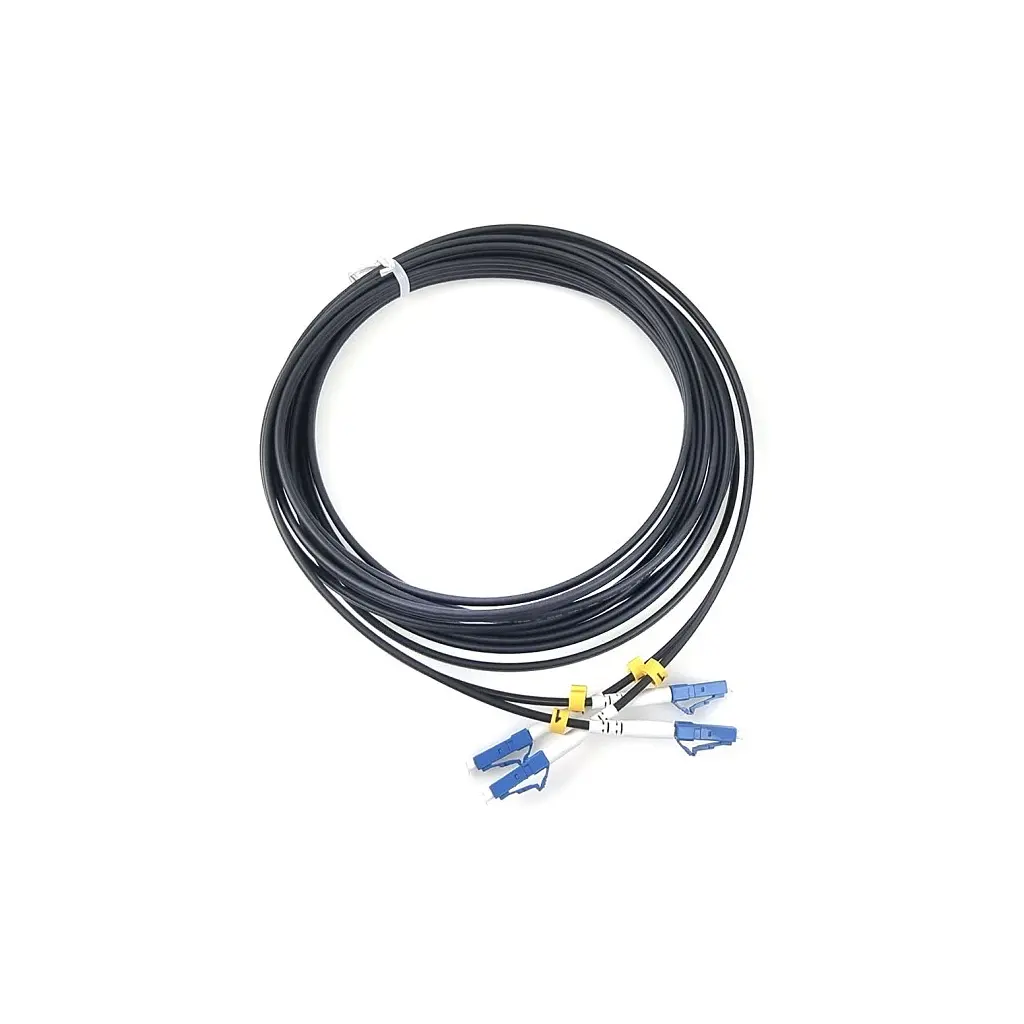 Оптичний патчкорд LC/UPC-LC/UPC, Multimode (50/125, OM3), LSZH, Duplex, black, 5m Eserver (ES-LC-LC/UPC-5-MM-D) - фото 2