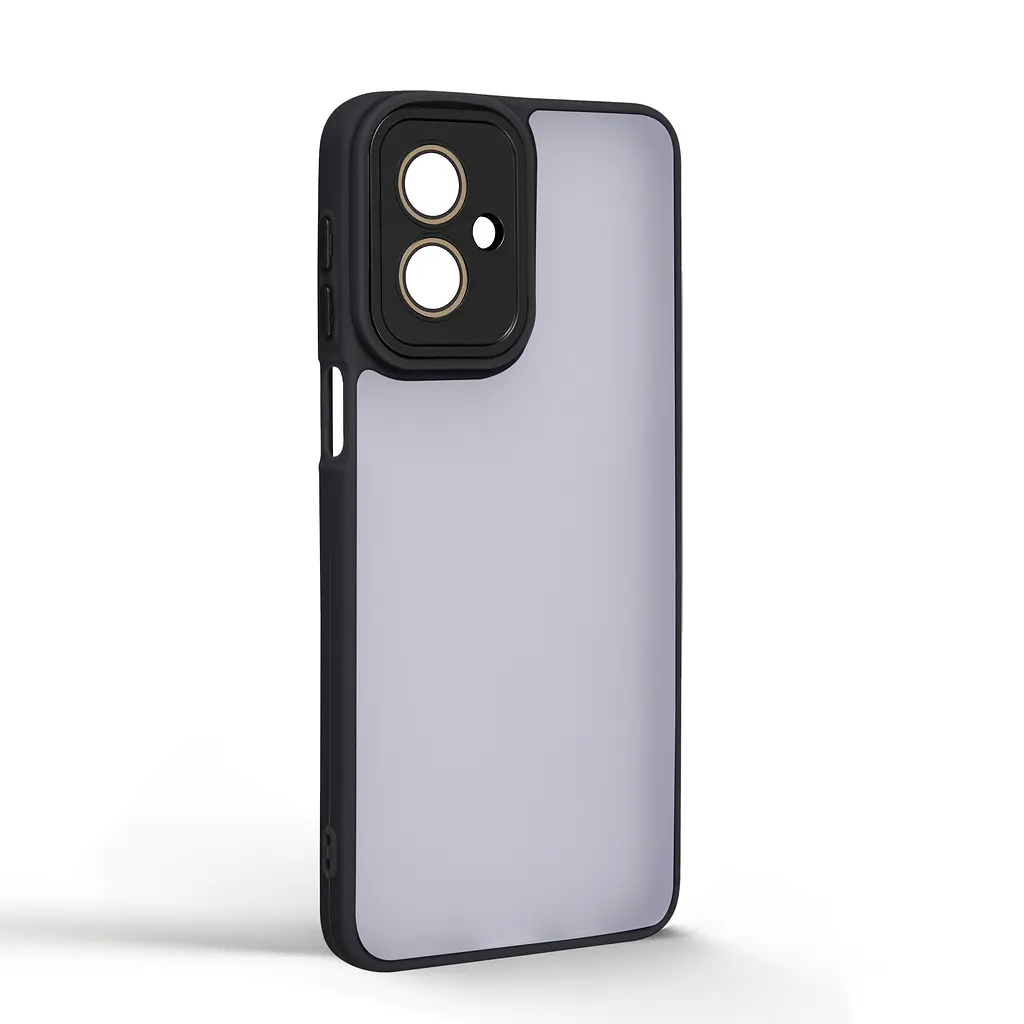 Защитный чехол для Motorola G55 5G, черный, ShadeX, противоударный, матовый, панель PC+TPU, защита всего корпуса, амортизация ударов при падении, ArmorStandart (ARM83386) - фото 2