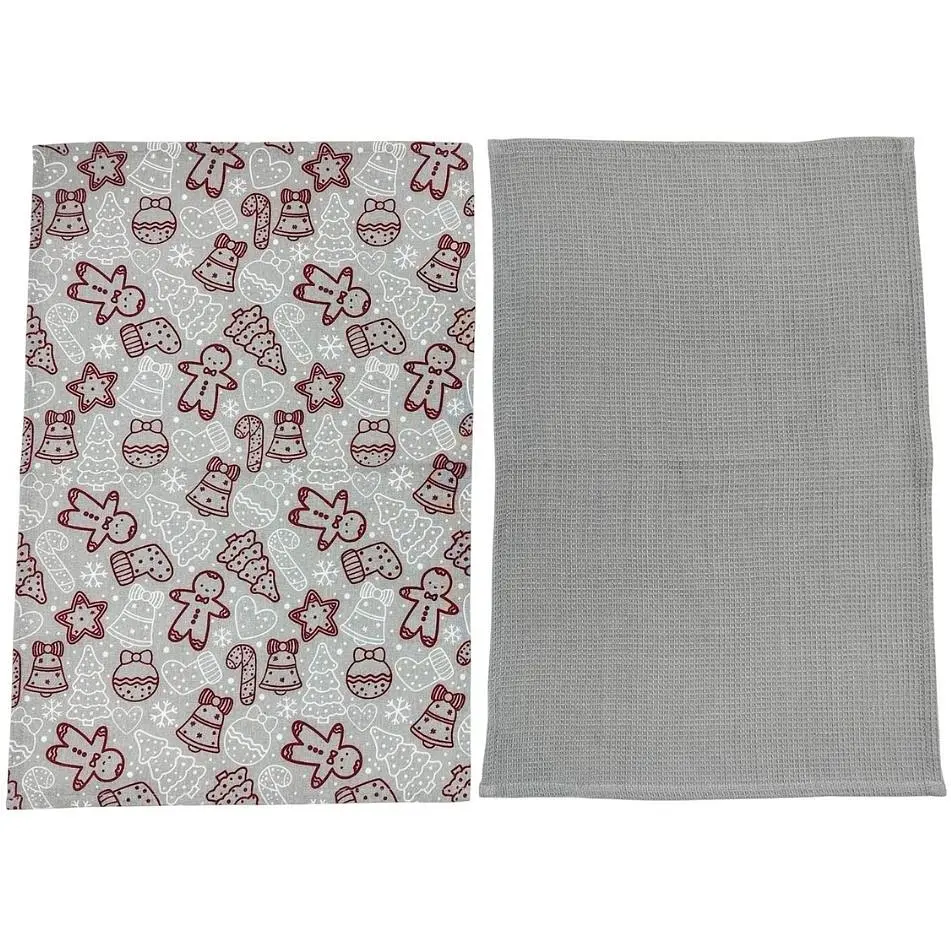 Набор полотенец Soho Сake Grey хлопок 100% 40х60 см 2 шт. лента (BS 74410A) - фото 2