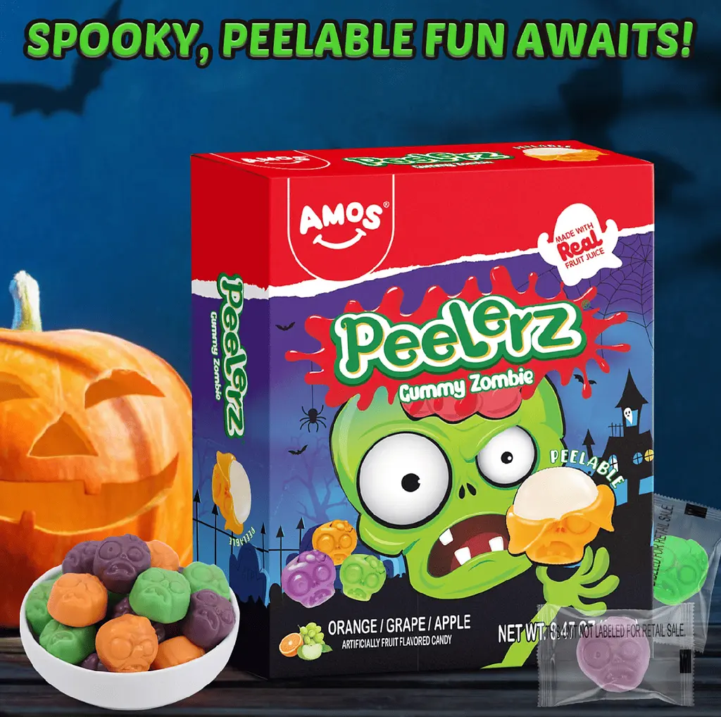 Желейні цукерки Amos Peelerz Peelable Gummy Zombie 240г - фото 2