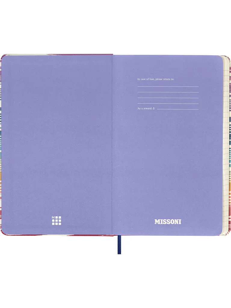 Записник Moleskine Missoni середній, Лінійка Канва (SKQP060MISSFIAMSFU) - фото 5