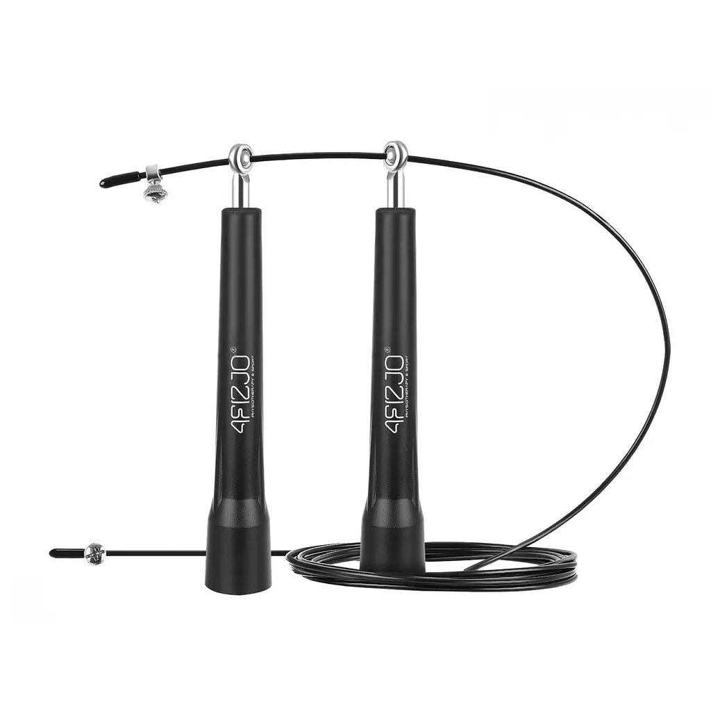 Скакалка 4FIZJO Standard+ швидкісна для кросфіту Black 4FJ0183 (P-5907739311528) - фото 1