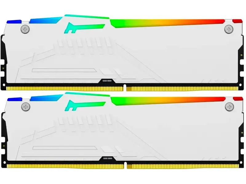 Пам'ять для настільних комп'ютерів Kingston FURY 32 GB (2x16GB) DDR5 5600 MHz Beast RGB White (KF556C40BWAK2-32) - фото 4