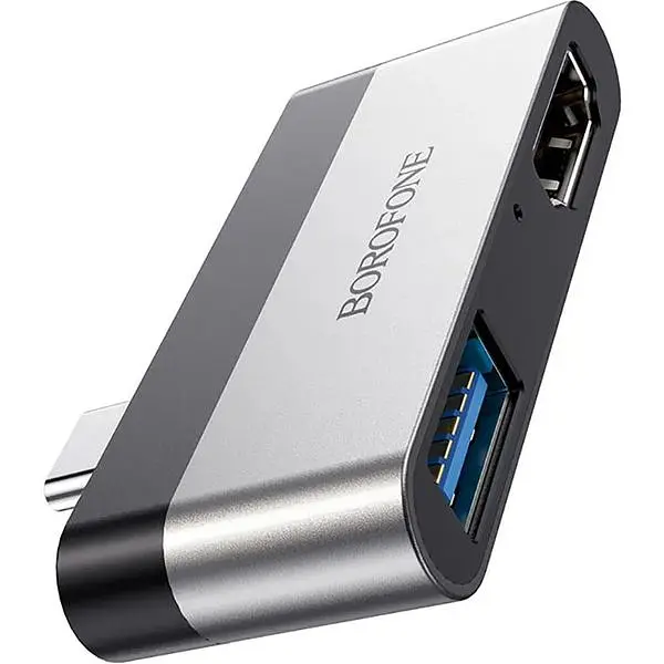 Перехідник Borofone DH2 Type-C to HDMI+USB3.0 - фото 2