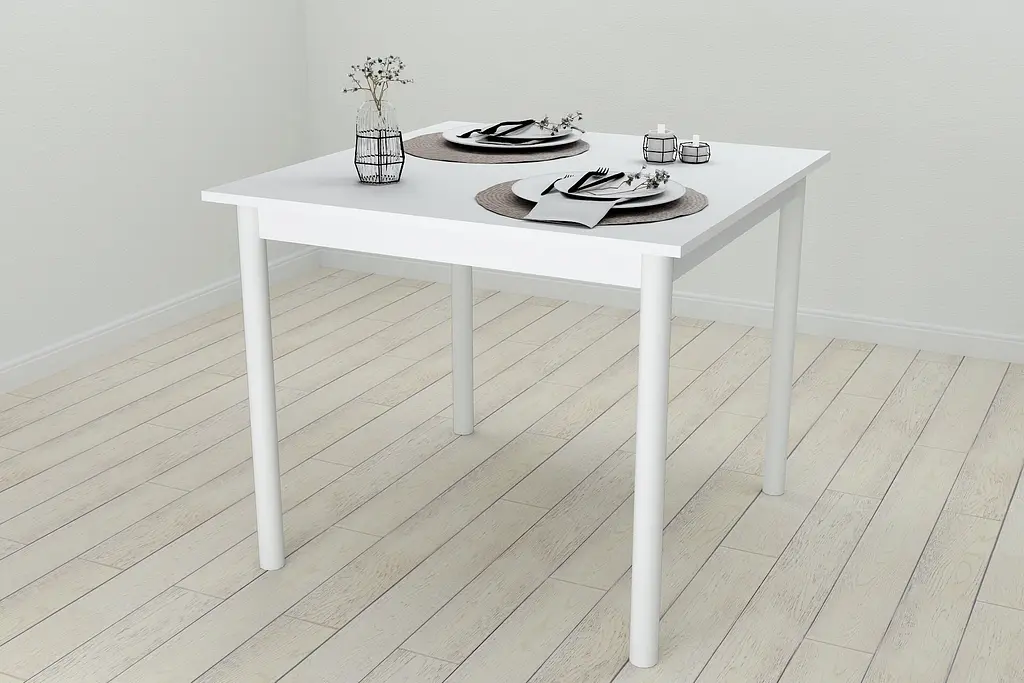 Стіл кухонний Ferrum-decor Агата 75x90x90 Білий ДСП Біле 16мм (FRD-106257) - фото 2