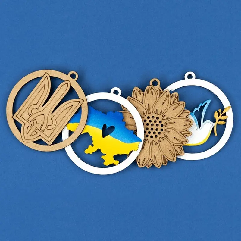 Детский набор заготовок "С Украиной в сердце“ Bambi UKR-LOVE 7,5х8 см - фото 6