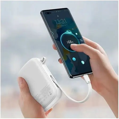 Умб Baseus Qpow Digital Display Quick Charging Power Bank (з Type-C Cable) 20000mAh USB/Type-C/Lightning, 22.5W/5A, PD/QC (PPQD-I02) 000008653-up - фото 2