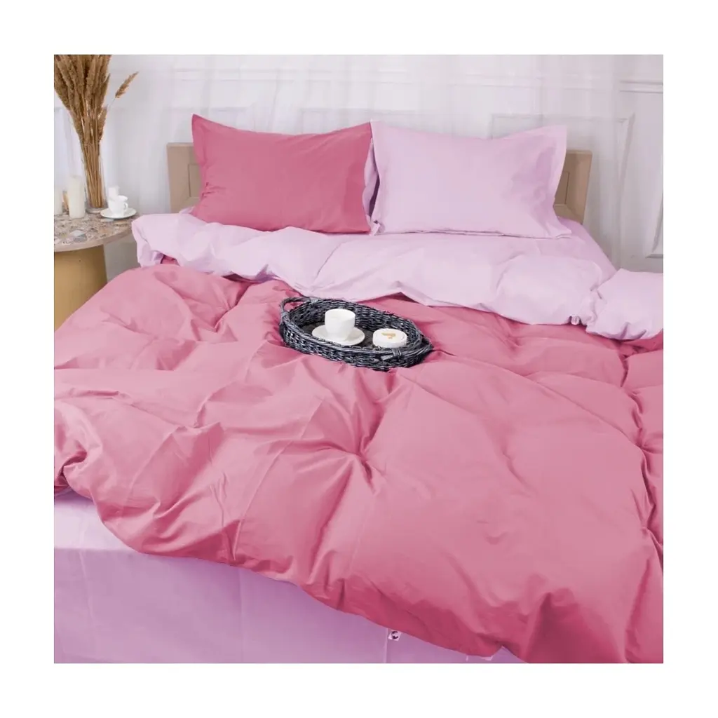 Постільна білизна MirSon Poplin Line 018 + 041 Dahlia 220 x 240 (2200006288824) - фото 5