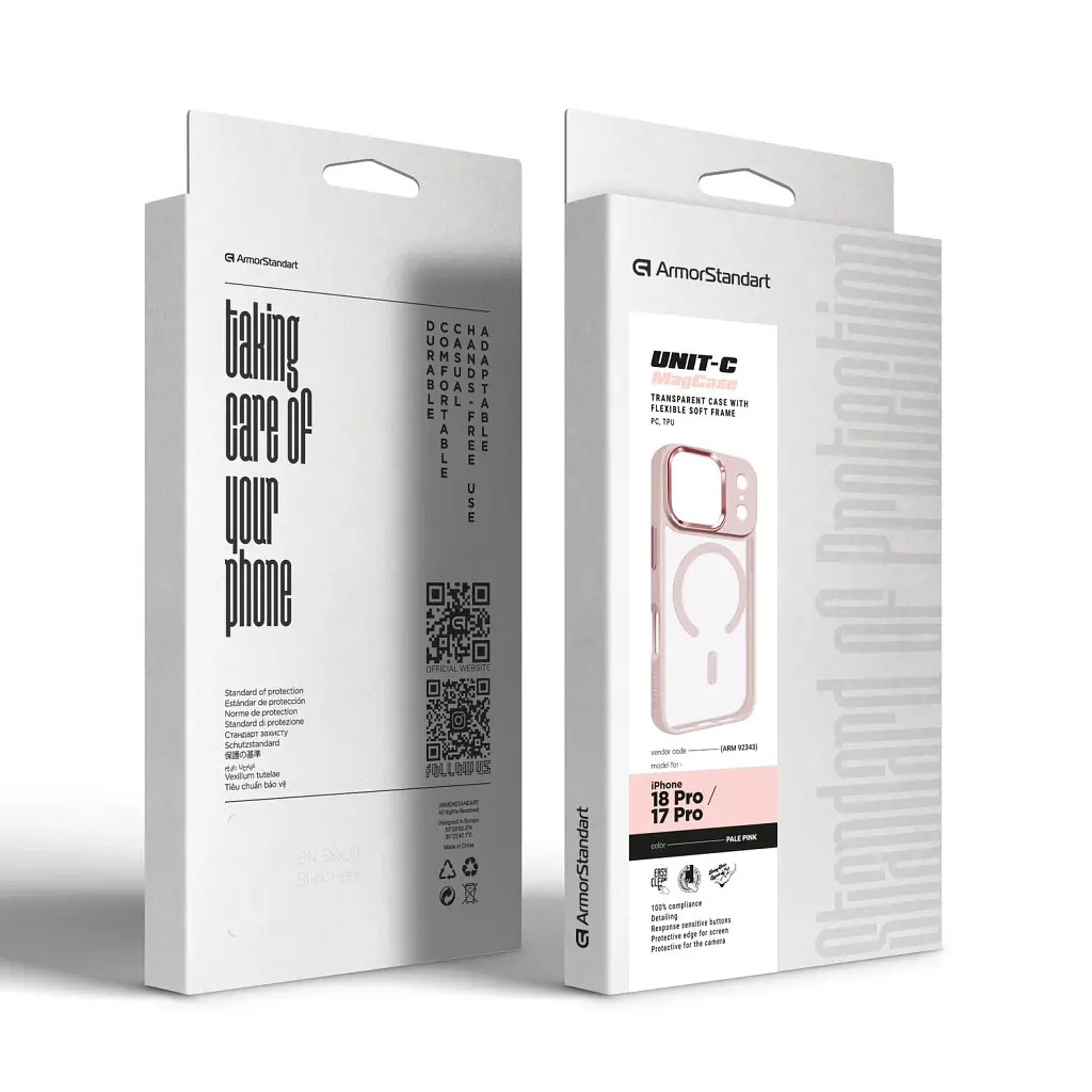 Чохол ArmorStandart Unit MagCase для Apple iPhone 18 Pro / 17 Pro Pale Pink - фото 2