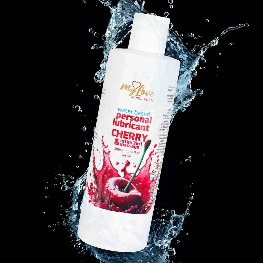 Лубрикант та масажний гель MyLove Aroma Series Intim&Massage Cherry 300 мл - фото 4