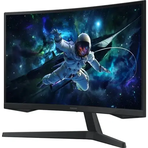 Монітор вигнутий 27" Samsung Odyssey Gaming G55C, Black, VA, 2560x1440 (16:9), 1 мс, 165 Гц, 300 кд/м², 2500:1, 1000R, 178°/178°, HDMI/DP, VESA 75x75, AMD FreeSync (LS27CG550EIXUA) - фото 3
