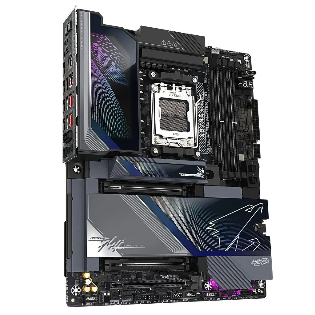 Материнська плата Gigabyte X870E AORUS MASTER X3D (X870E AORUS MASTER X3D) (Socket AM5, AMD X870E, ATX) - фото 3