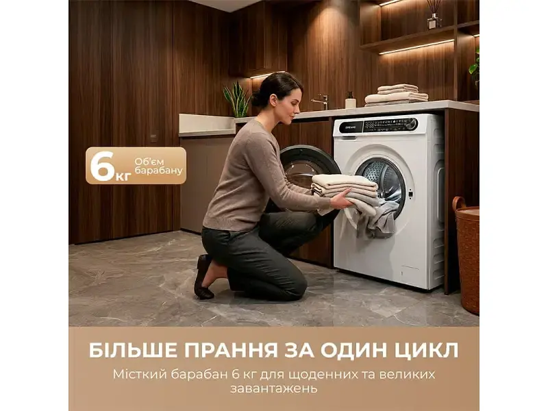 Пральна машина автоматична Dreame S6 (DWF06S30CA) - фото 9