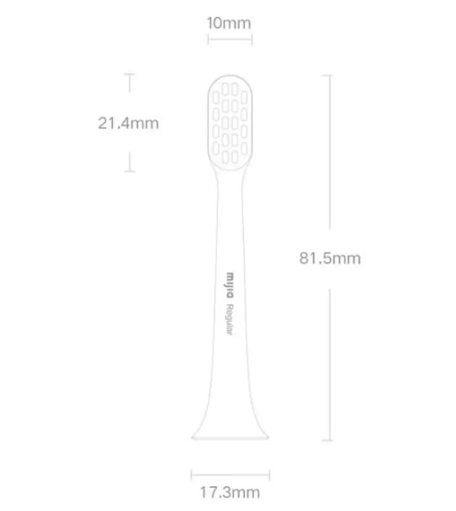 Насадки для зубної щітки Mijia Sonic Electric Toothbrush Head T200/T200C 3 pcs White - фото 2