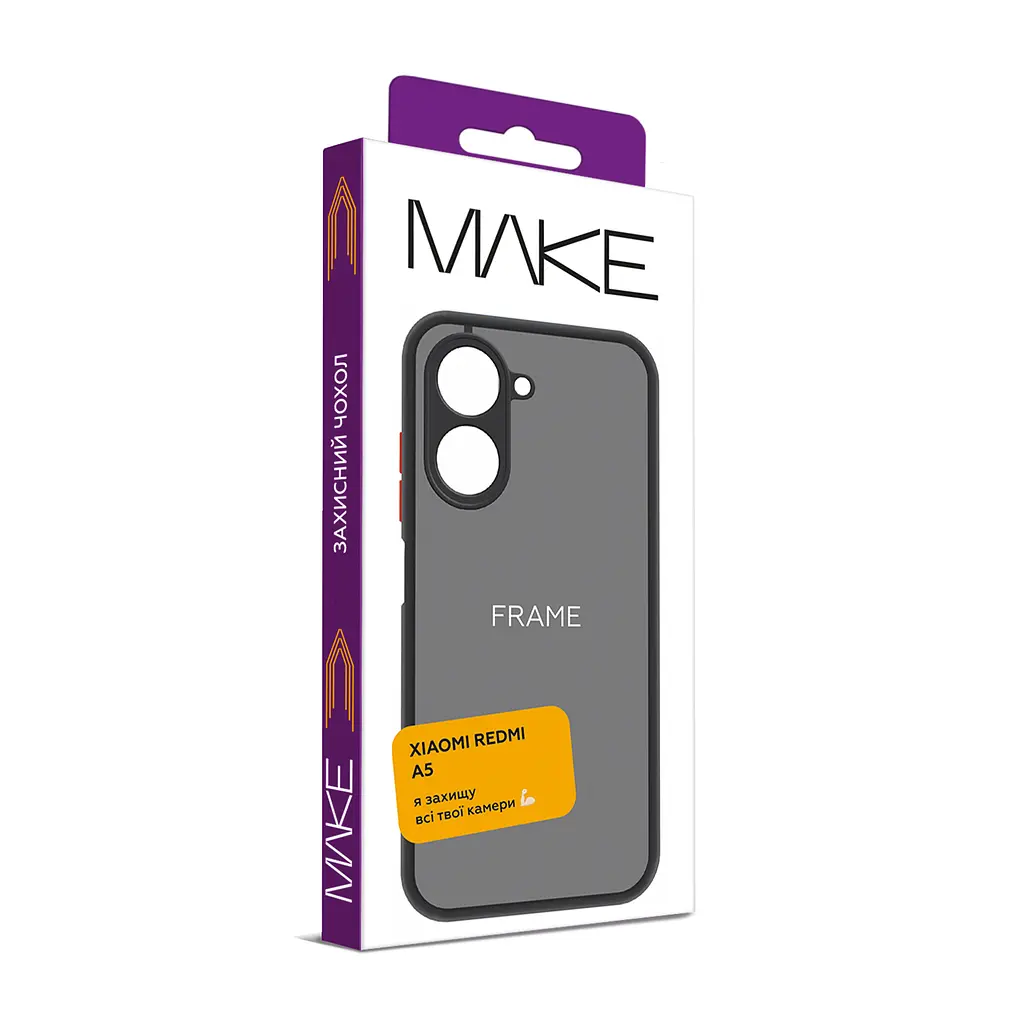 Чохол MAKE Xiaomi Redmi A5 Frame Black - фото 3