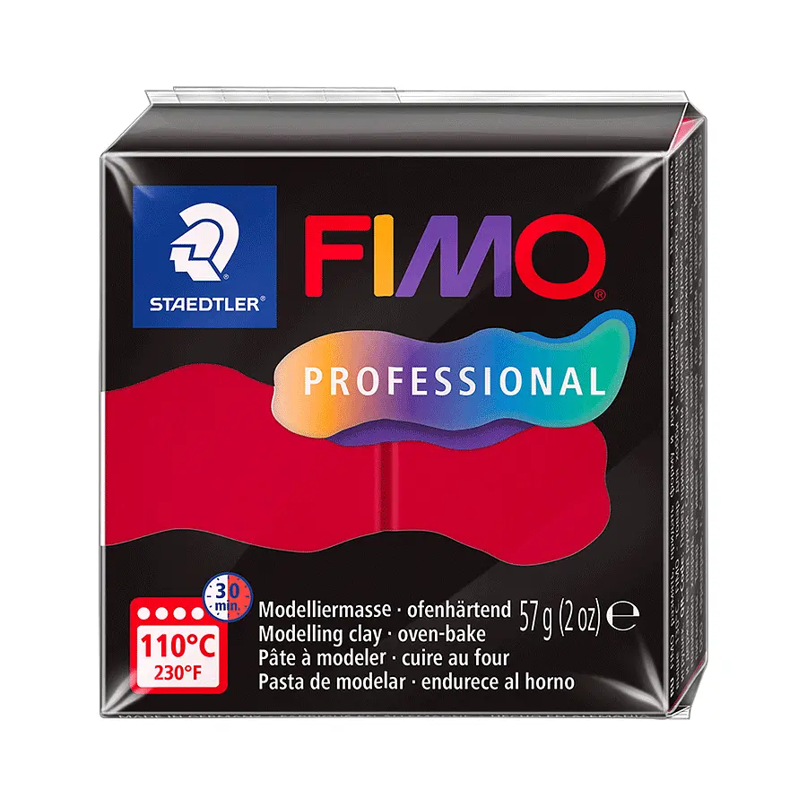 Пластика Professional кармінова 57г Fimo - фото 1