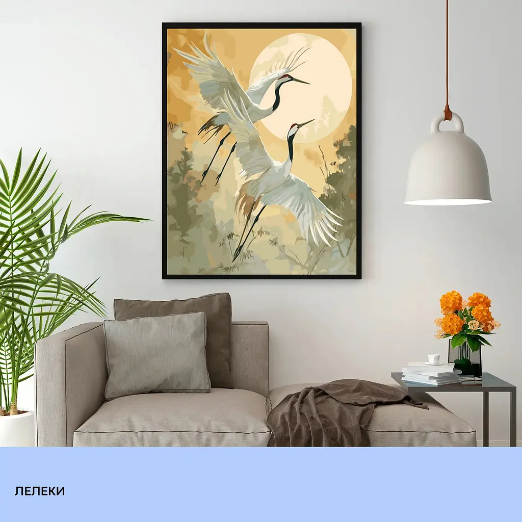 Набір для розпису по номерах "Лелеки" 40*50 см, IDEA2-GX47705, ТМ "99IDEAS" - фото 3