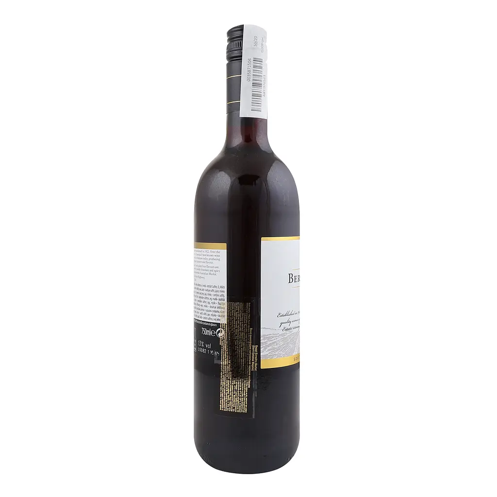 Вино Berri Estates Merlot, червоне, напівсухе, 13,5%, 0,75 л - фото 2