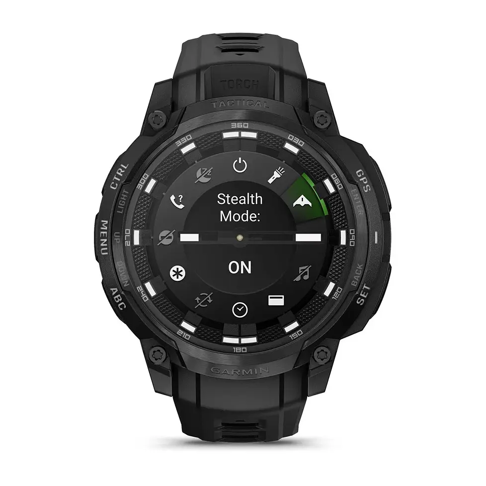 Смарт-годинник Garmin Instinct Crossover Amoled Tactical Black with Black Silicone (010-03398-42) - фото 6