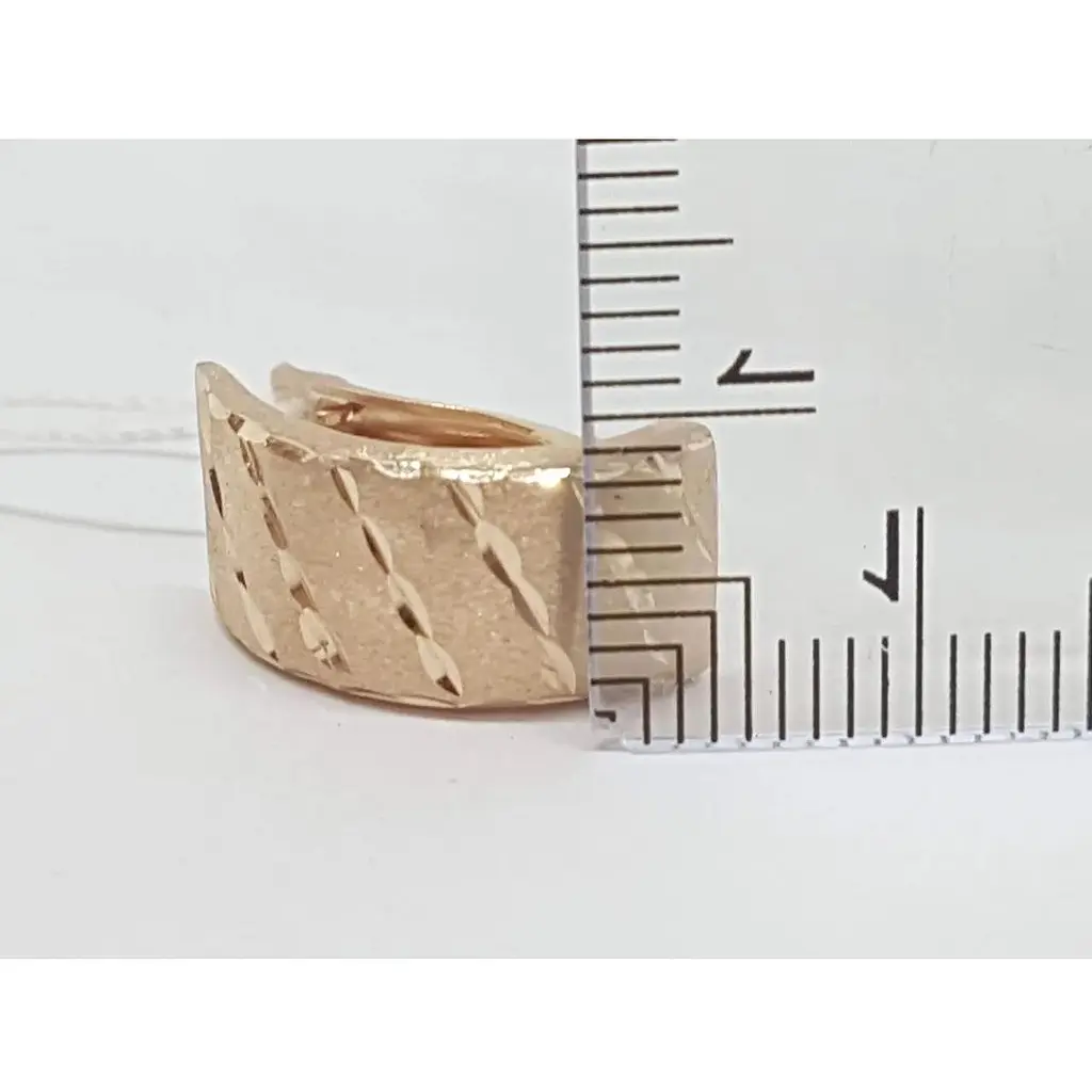 Золотые серьги Семейные драгоценности с алмазной гранью. 130706М-1 - фото 6