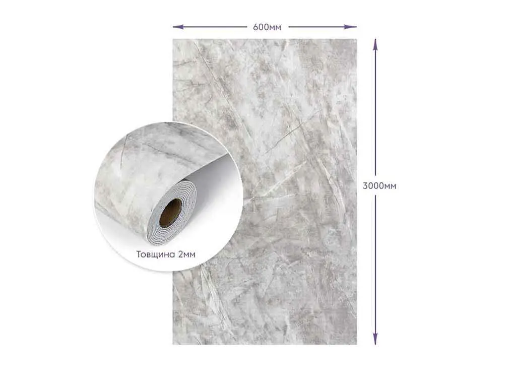Самоклеюча PET плитка в рулоні STICKER WALL 600 * 3000 * 2мм SW-00003240 - фото 4