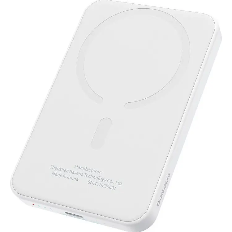 Внешний аккумулятор Baseus Magnetic Mini 5000mAh 20W White (P10022107223-00) [117952] - фото 6