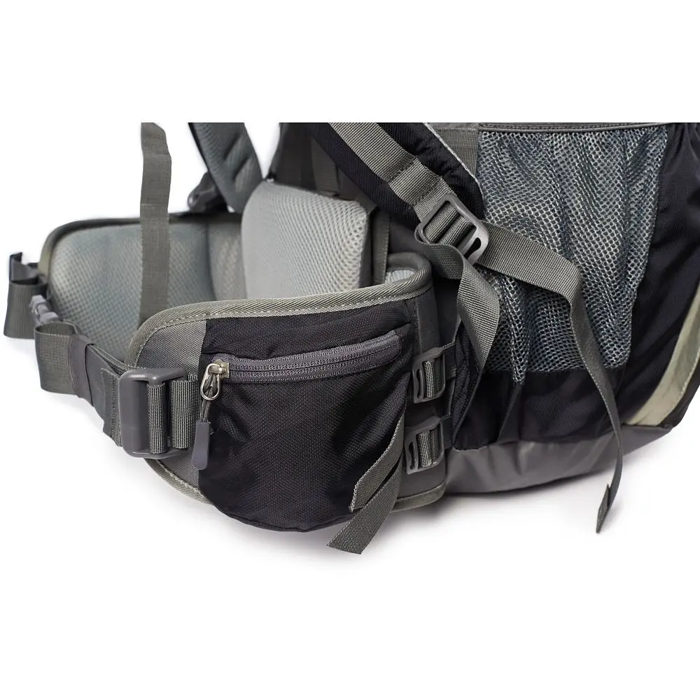 Рюкзак туристичний Naturehike NH70B070-B, 70 л + 5 л, чорно-сірий - фото 14