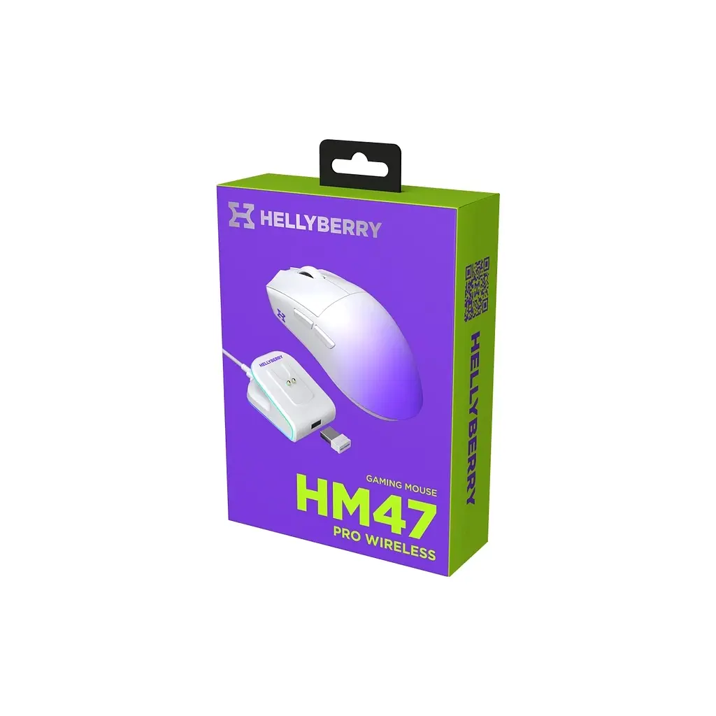 Мишка Hator Hellyberry HM47 Pro RGB Wireless/Bluetooth/USB White/Violet (HM47PRO_white_violet) - фото 9