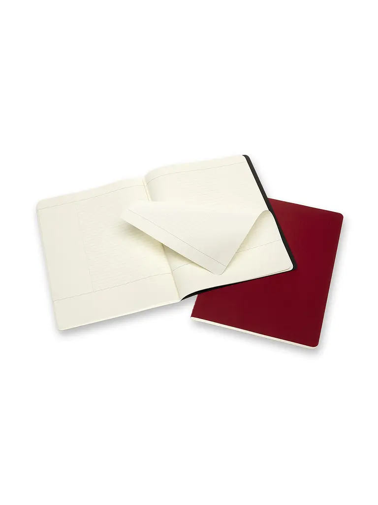 Записник Moleskine Cahier (2 шт) Subject великий, Чорний, Бордо (CH4STNB02) - фото 4