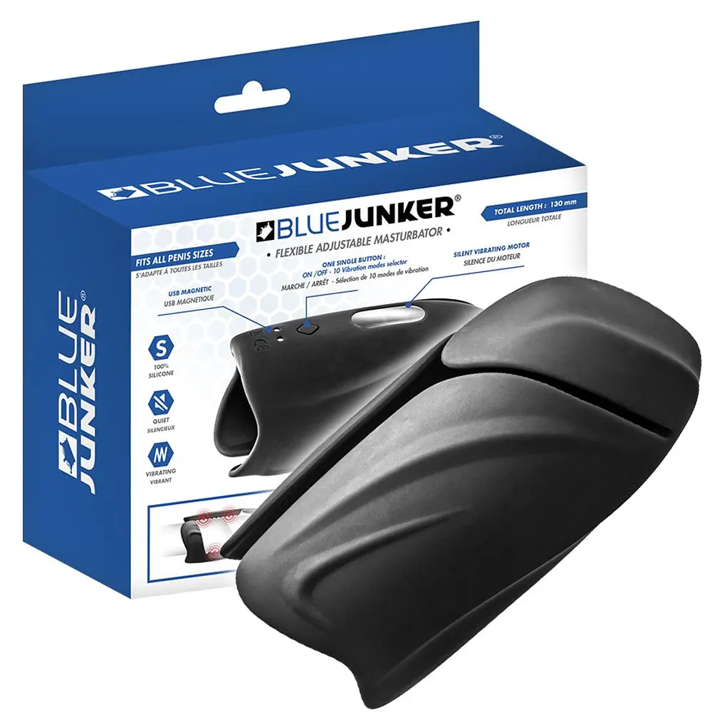 Мастурбатор BlueJunker Flexible Adjustable (чорний) - фото 2