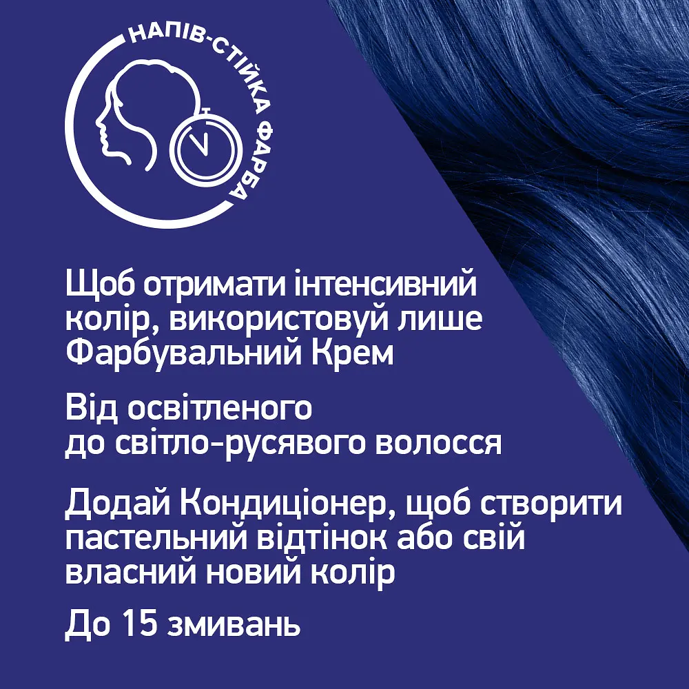 Фарба для волосся Schwarzkopf Live Ultra Brights 095 Electric Blue  - фото 5