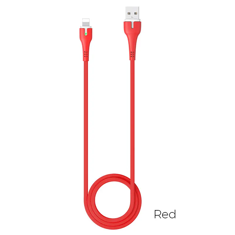 Кабель Hoco Lightning з LED-підсвіткою Surplus X45 1 м 2.4A - фото 4