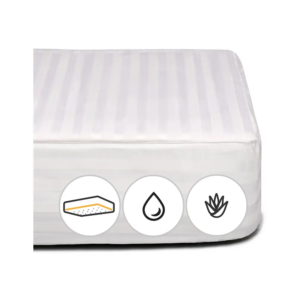 Наматрацник MirSon бавовняний Royal Pearl Waterproof Cotton Aloe Vera 274/3 70x140 см (2200000339386)