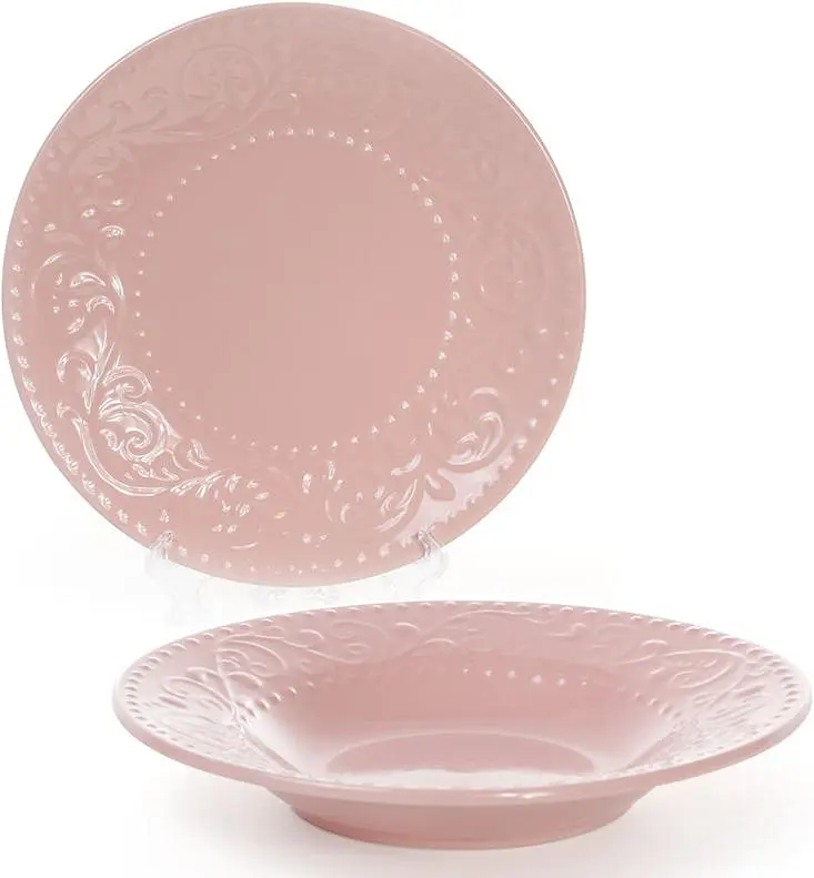 Набір 6 супових тарілок Leeds Ceramics, кам'яна кераміка BonaDi Ø23х4 см kuh0007034
