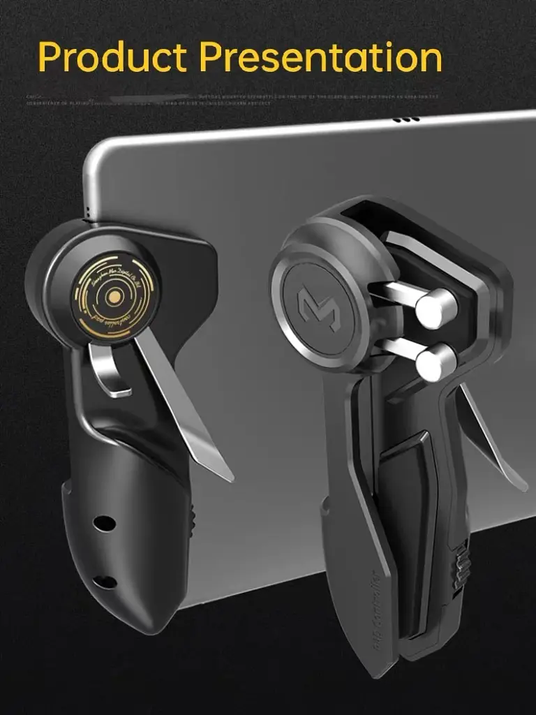 Ігровий механічний тригер зовнішній джойстик для телефону смартфона Memo AKpad-6k ігрові кнопки Black (18543) - фото 7