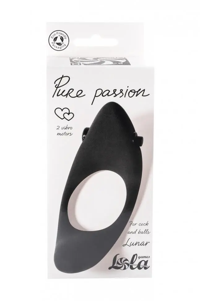 Эрекционное кольцо Lola Games Moon Cock Ring 13 см (черный) - фото 4