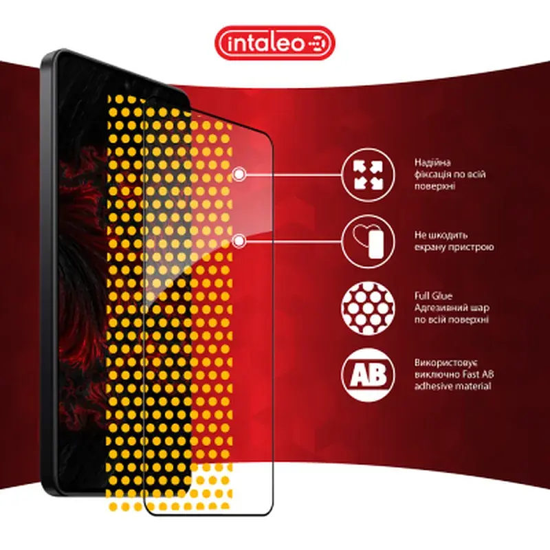 Скло захисне Intaleo Full Glue Xiaomi Poco X7 Pro Black (1283126607882) - фото 7
