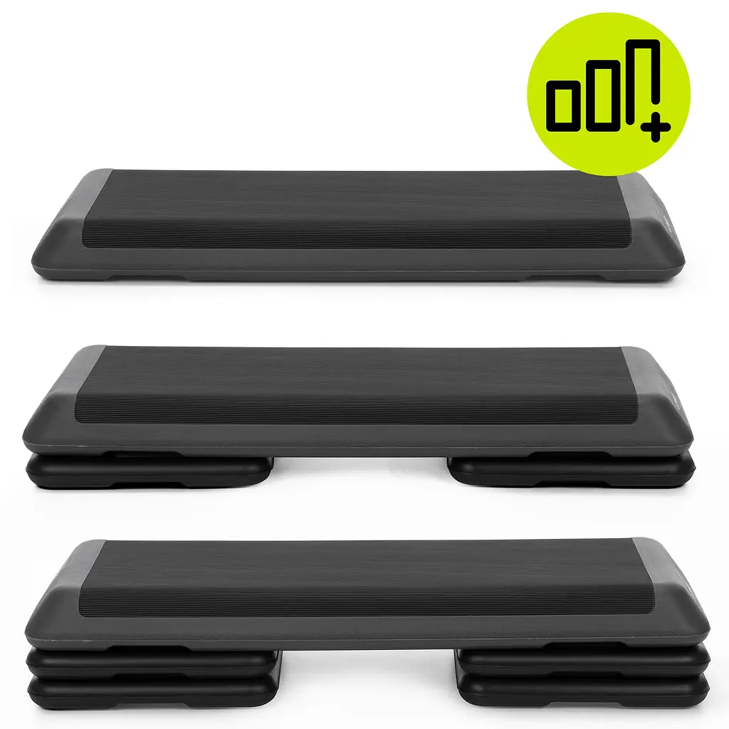 Степ-платформа 3-ступінчаста Actiget Pro 108 х 28.5 х 10-19.5 см ACT0121 Black/Grey - фото 6