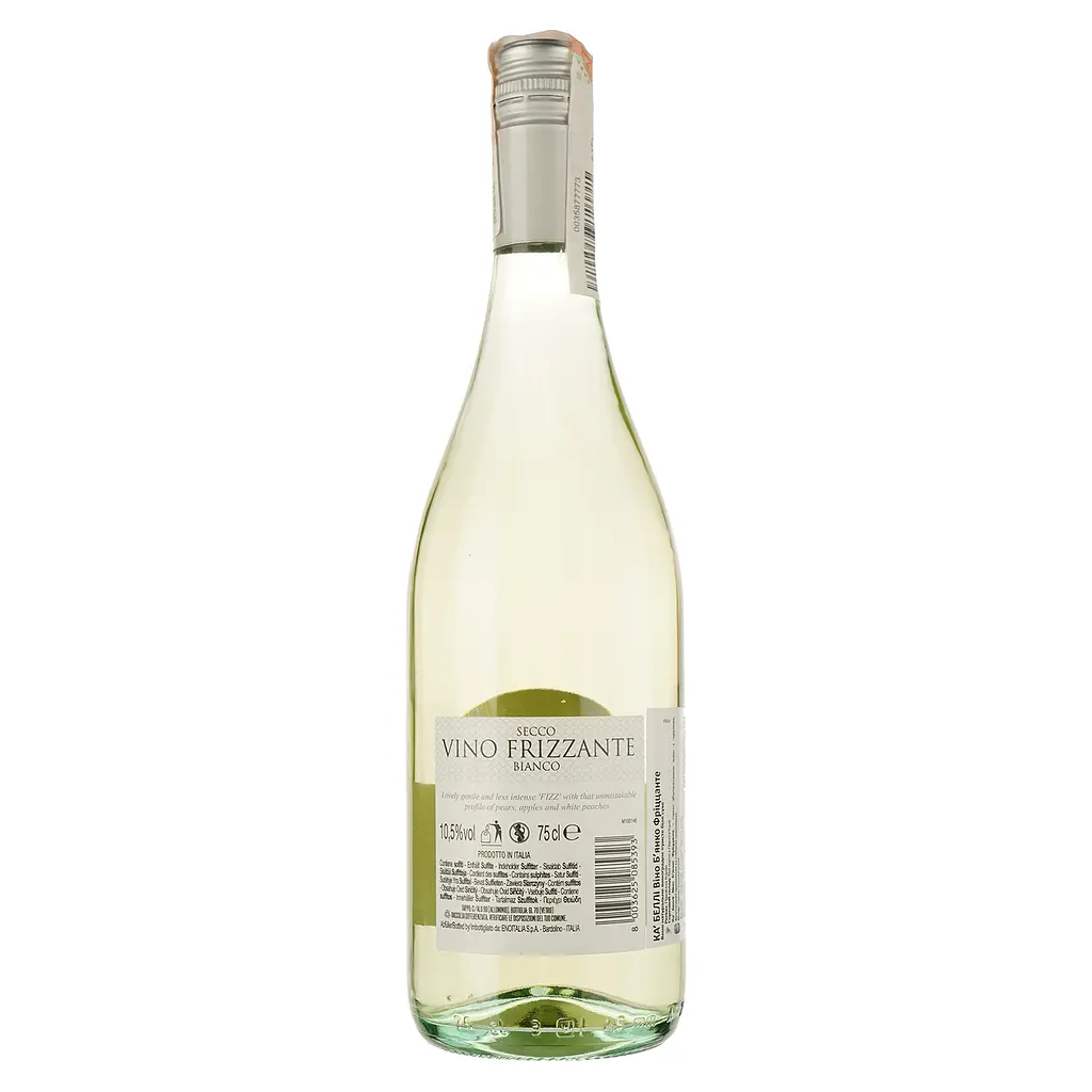 Вино игристое Ca' Belli Bianco Frizzante, белое, сухое, 0,75 л - фото 2