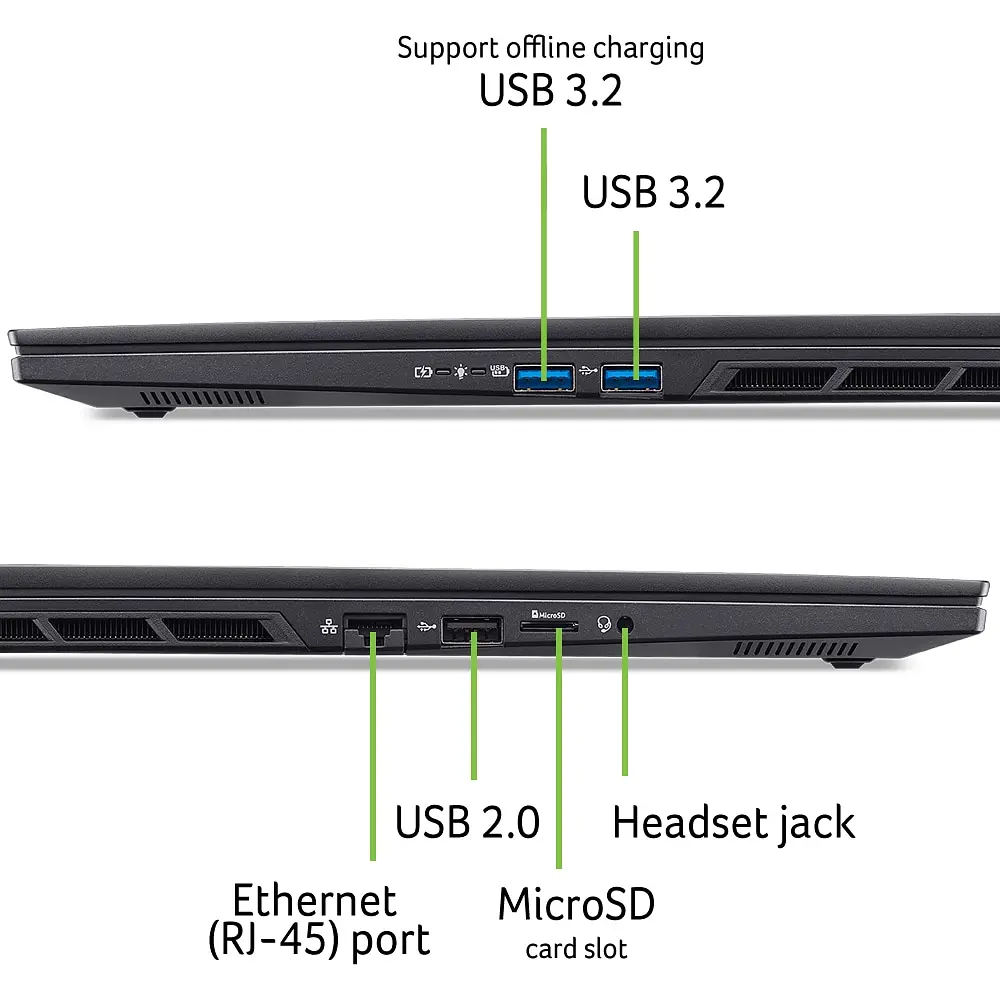 Ноутбук Игровой ACER Nitro 16S AI AN16S-61-R4LX, AMD Ryzen AI 9 365 до 5GHz, 16" WQXGA, 32GB, SSD 1TB, NVIDIA GeForce RTX 5070 8GB, Free Dos - фото 11