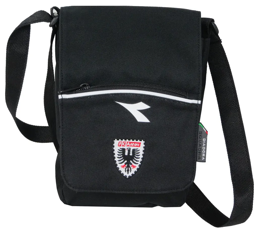 Чоловіча сумка на плече Diadora Tracolla Longstr FC Чорна - фото 11