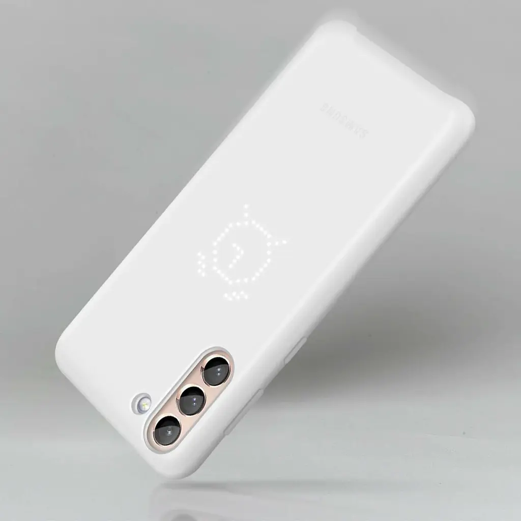 Чохол протиударний Official LED Cover EF-KG996CWEGRU для Samsung Galaxy S21 Plus (6.7") White - фото 4
