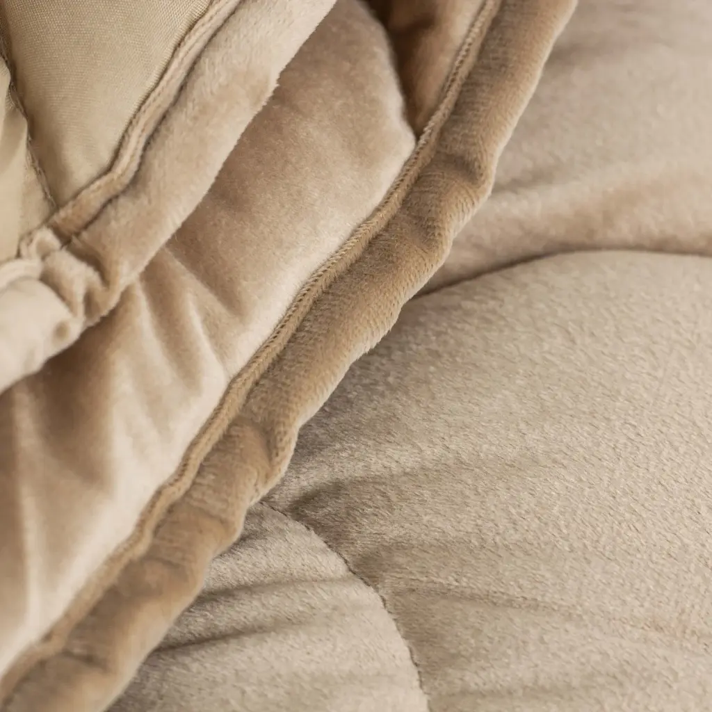 Ковдра ТЕП Velour Double Air 200x210 см золотий беж - фото 7
