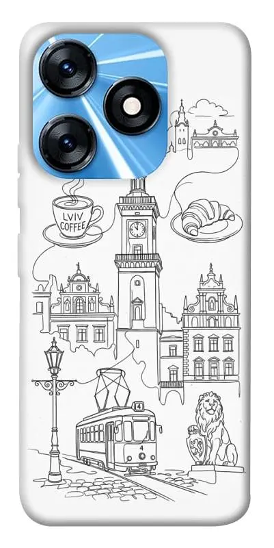 TPU чохол Demsky Lviv spirit для TECNO Spark 10 Pro